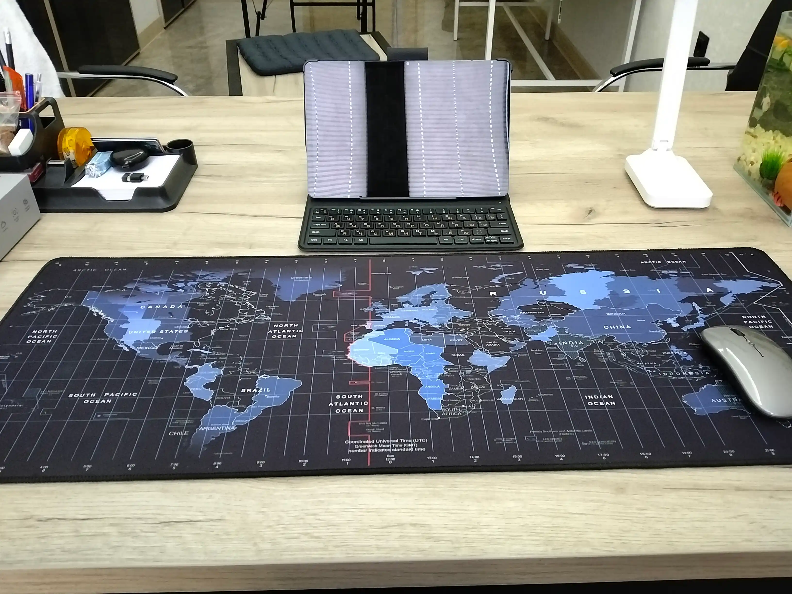 Большой игровой коврик для мыши и клавиатуры TEKNOLOG, 80x30 и 90x40 см