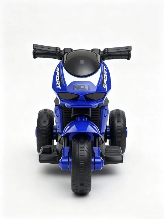 Bolalar elektr mototsikli, 2 motorli, 6V 4Ah akkumulyator, musiqa va chiroqlar, 1–6 yosh