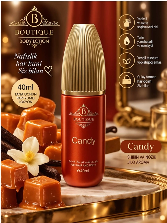 Feromonli Atirli Tana Losyoni — 40 ml, Jozibador va yoqimli xushbo‘y hid - 