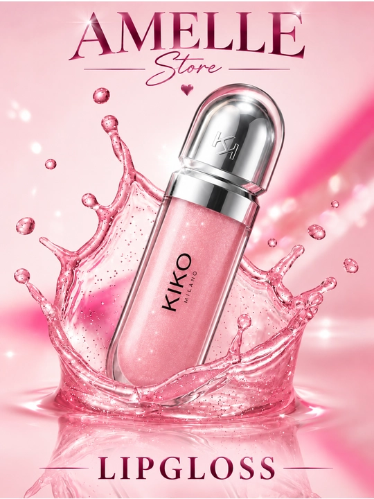 Блеск для губ, KIKO Milano, розовый блеск, помада, lip gloss - 