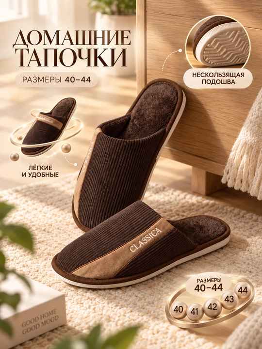 Мужские тапочки  - 