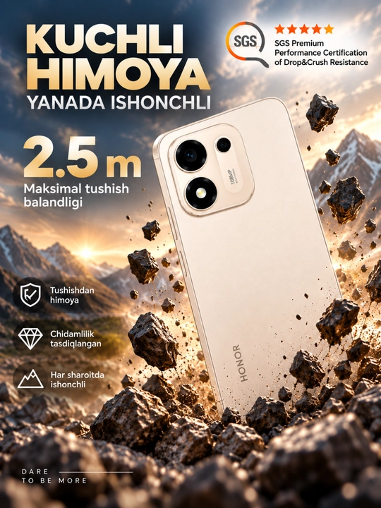 Смартфон HONOR X8e 6 256 ГБ 120 Гц 108 МП 7700 мАч