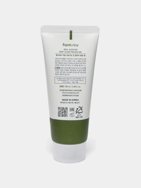 Terini yumshoq va chuqur tozalash uchun Farm Stay Deep Clear Peeling Gel piling geli 100ml