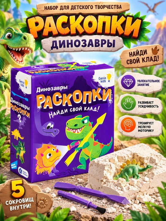 GENIO KIDS-ART bolalar ijodiyoti to‘plami Qazishmalar - 