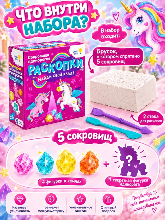 Набор для детского творчества GENIO KIDS-ART Раскопки