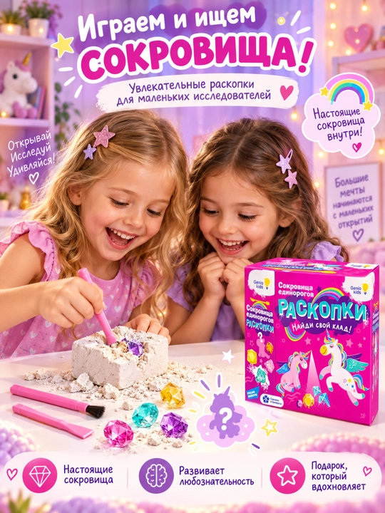 Набор для детского творчества GENIO KIDS-ART Раскопки