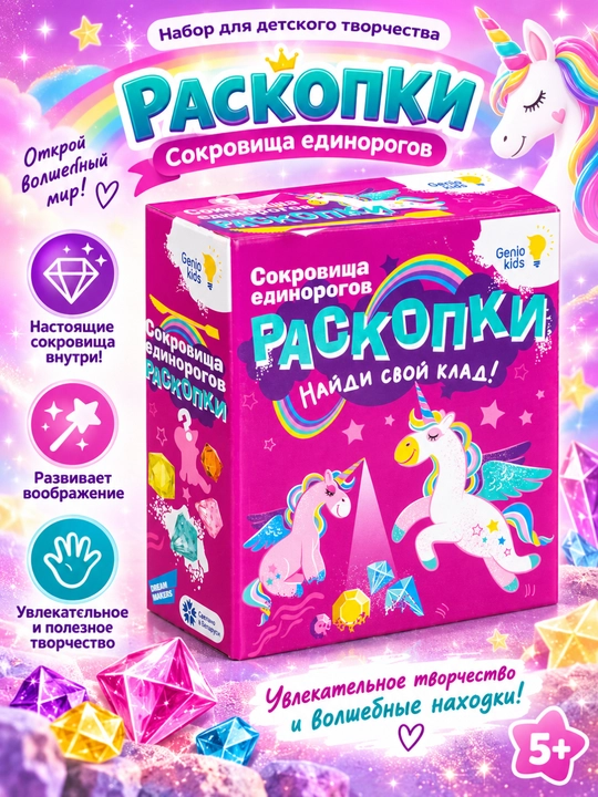 Набор для детского творчества GENIO KIDS-ART Раскопки - 