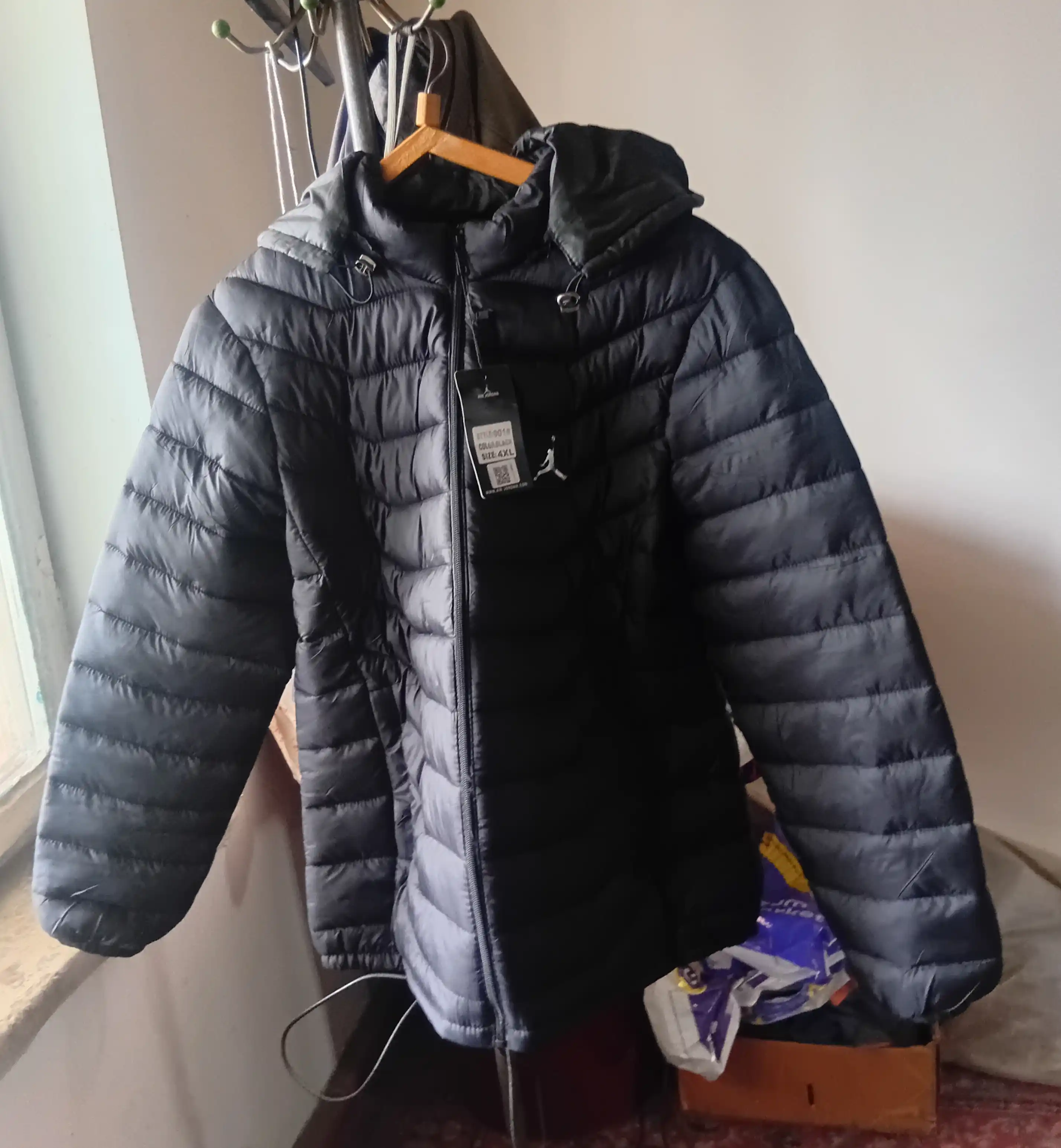 Куртка мужская, в стиле Jordan, размер 3XL, 4XL, 5XL, 6XL