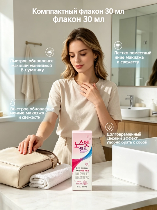 Qoʻltiq parvarishi antiperspiranti  ter va hidni kamaytiradi tez quriydi kiyimga oqmaydi