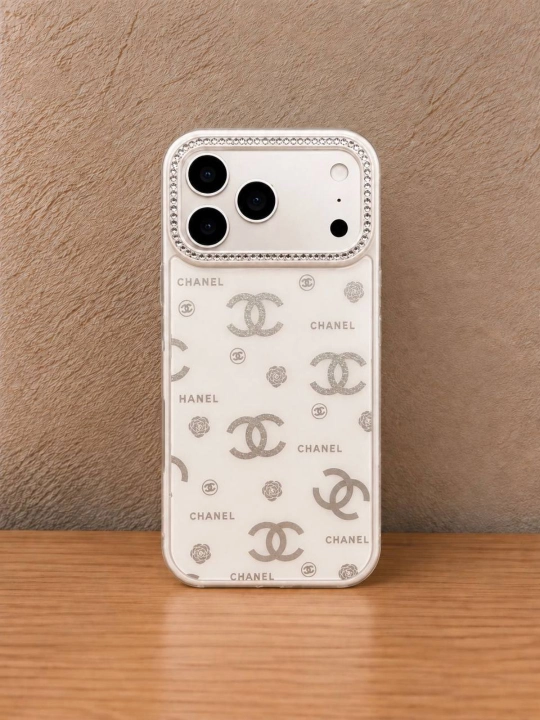 Estetik himoya g‘ilofi iPhone 17 Pro Max uchun, print va toshchali g`ilof