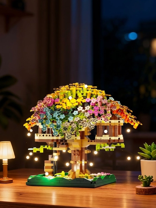 3D Конструктор LEGO головоломка Домик на дереве, блочный набор, подарок для детей, Лего