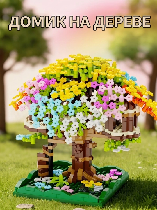 3D Конструктор LEGO головоломка Домик на дереве, блочный набор, подарок для детей, Лего - 