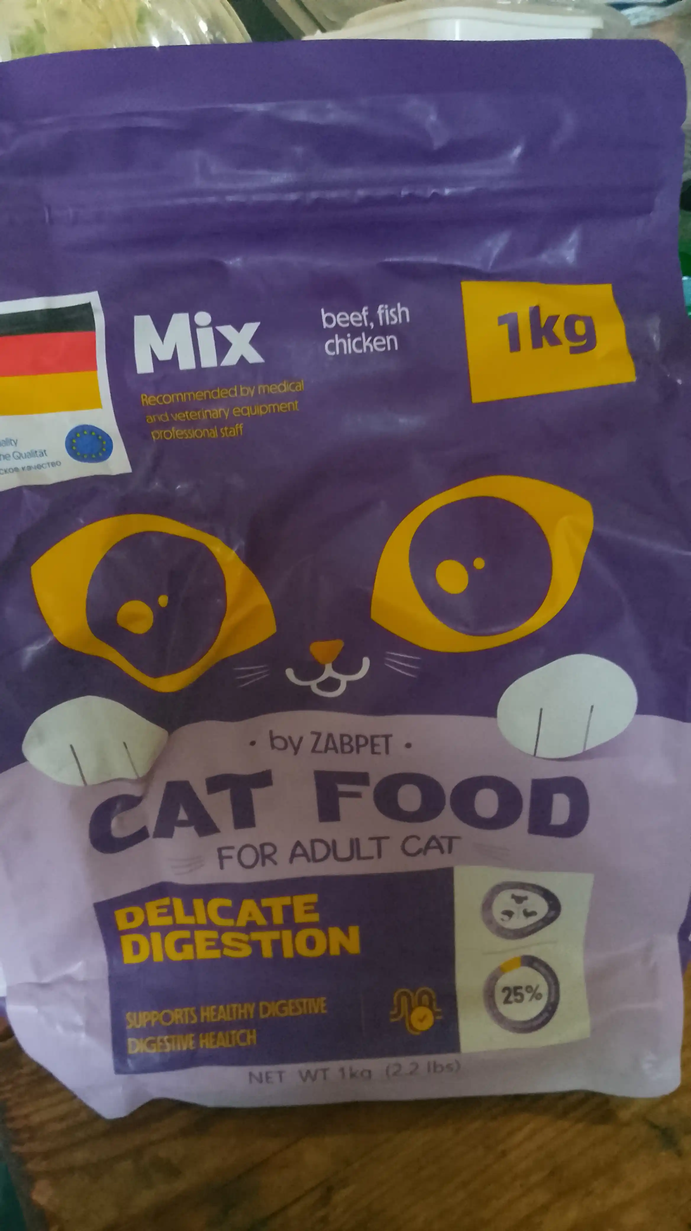 Mushuklar uchun vitaminlarga boy cat food quruq ovqati