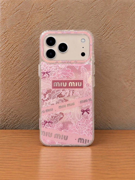 Estetik himoya g‘ilofi iPhone 17 Pro Max uchun, print va toshchali g`ilof