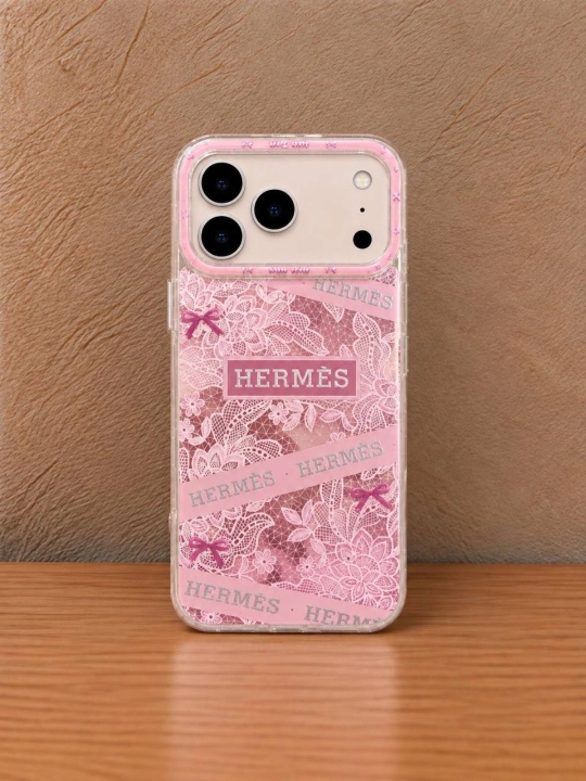 Estetik himoya g‘ilofi iPhone 17 Pro Max uchun, print va toshchali g`ilof