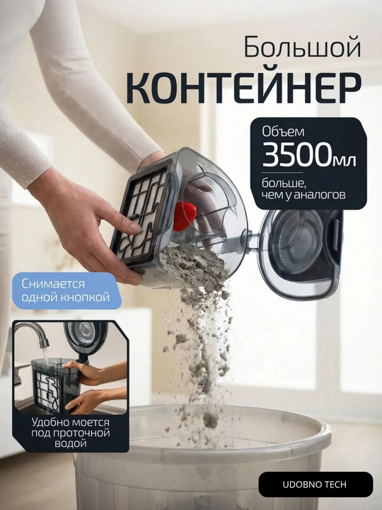 Пылесос Samsung мощный 4000W, инновационный циклонный, телескопической трубой, HEPA фильтр