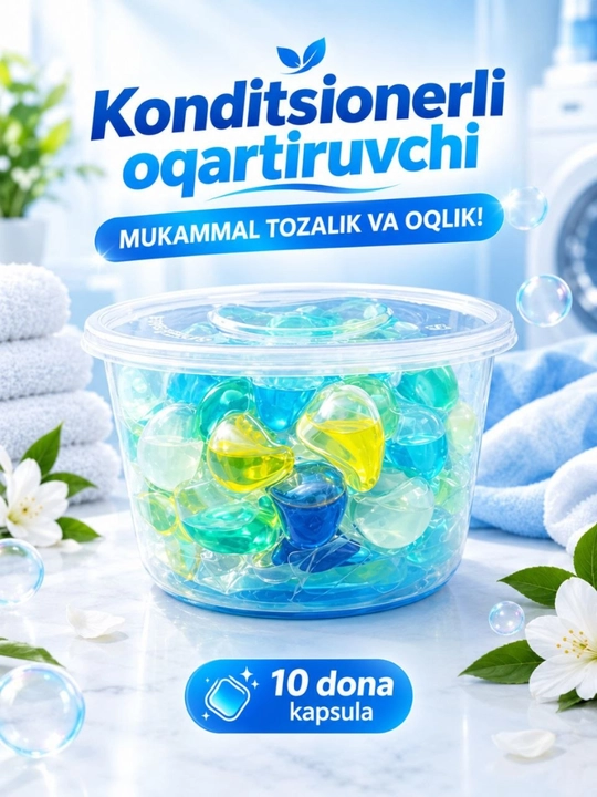 Kapsula- kir yuvish vositasi,kapsula,idishchali kapsula - 