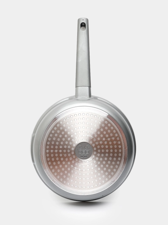 Cковородка гранитная с крышкой из стекла, с антипригарным покрытием, O.M.S 15019