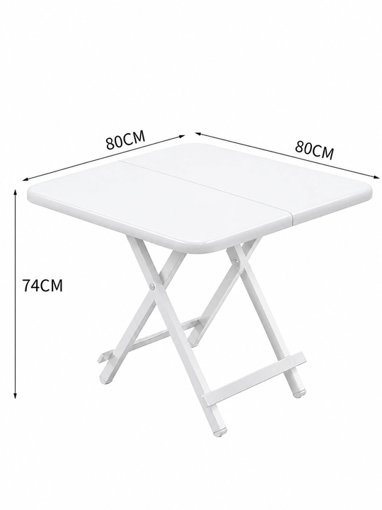 Uy,bog' va piknik uchun 80×80×74 sm o'lchamdagi katlanadigan kvadrat stol