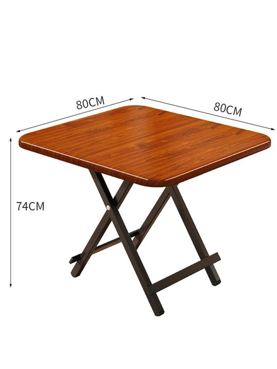 Uy,bog' va piknik uchun 80×80×74 sm o'lchamdagi katlanadigan kvadrat stol