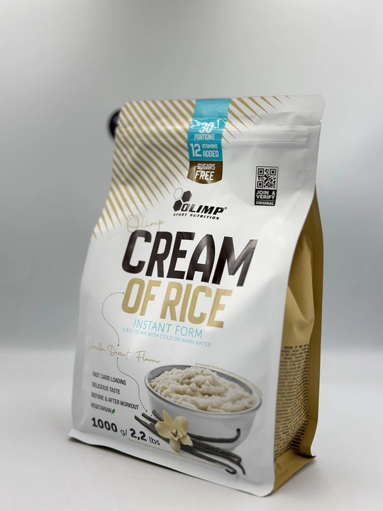 Olimp Cream of rice 1kg, пакет вкус ваниль, рисовая каша