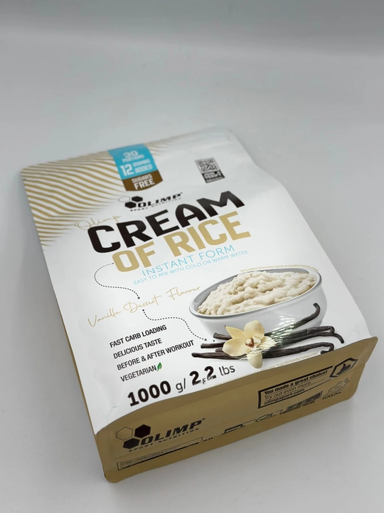 Olimp Cream of rice 1kg, пакет вкус ваниль, рисовая каша