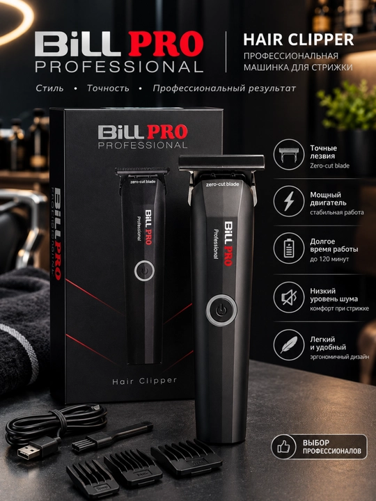 BiLL PRO Professional Soch Olish va sheyver Mashinkasi - 