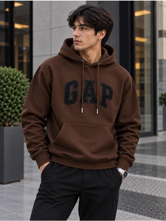 Мужской худи с надписью GAP, худи с капюшоном, оверсайз, с длинным рукавом и большим карма