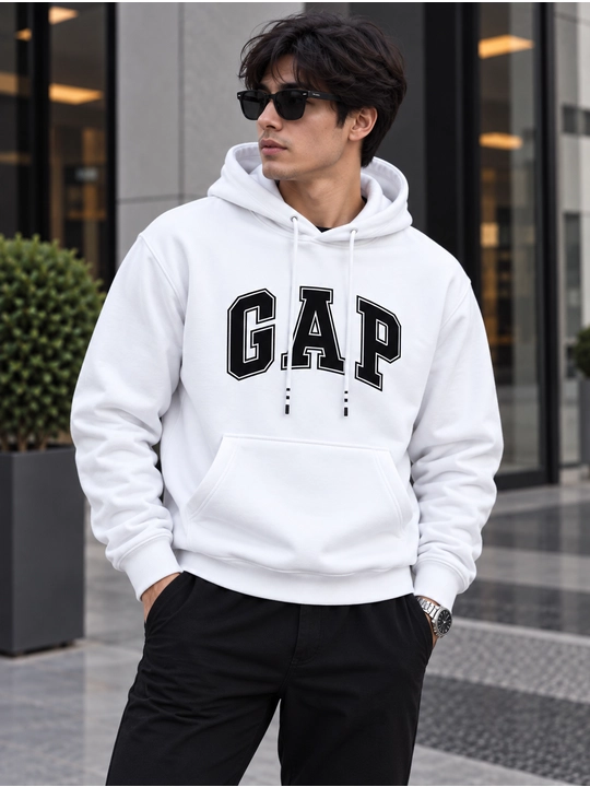 Мужской худи с надписью GAP, худи с капюшоном, оверсайз, с длинным рукавом и большим карма