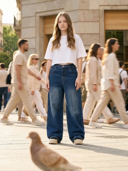Keng baggi jinsi, oversize baggy