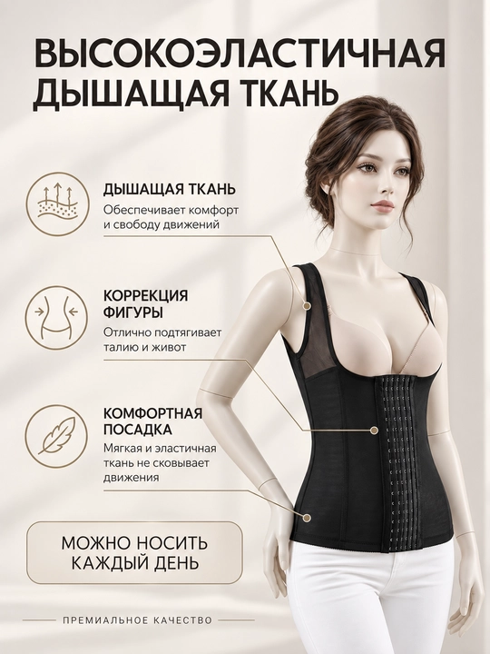 Корректирующее нижнее белье для женщин Pinkly, утягивающий корсет
