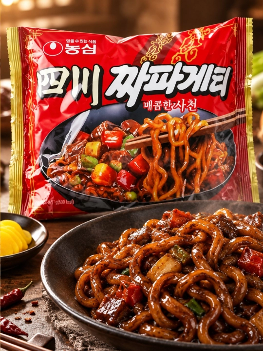 NONGSHIM Sichuan Chapagetti лапша быстрого приготовления 137g