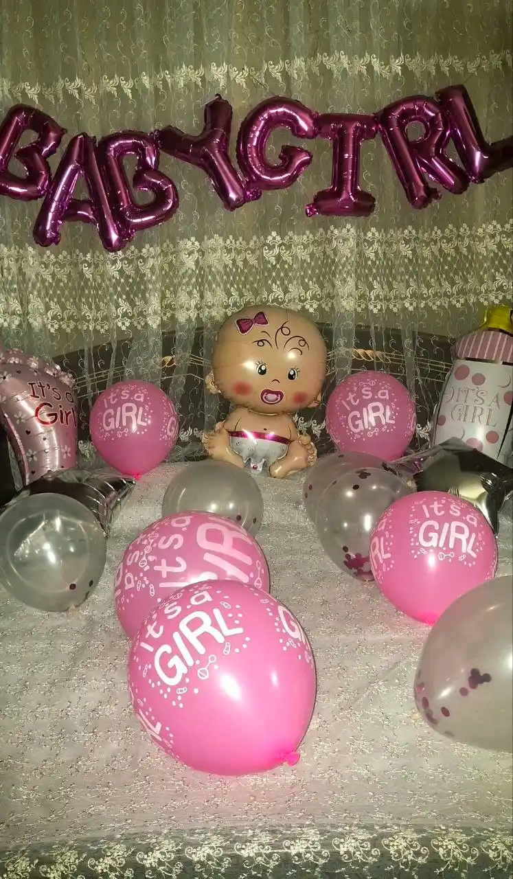 Набор воздушных шаров Baby Boy и Baby Girl
