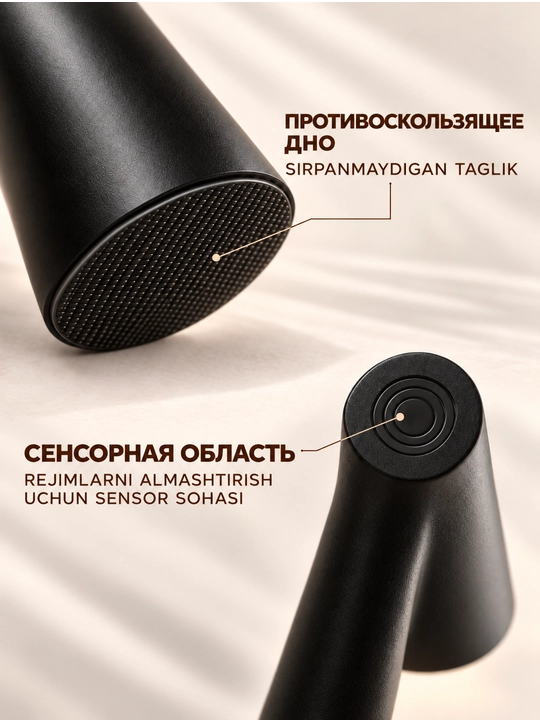 Uy va ish stoli uchun USB bilan jihozlangan LED stol chirog‘i