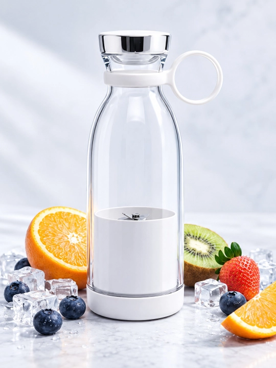 Ko‘chma simsiz mini blender, smuzi, sharbatlar va bolalar pyuresi uchun sheyker, 350 ml