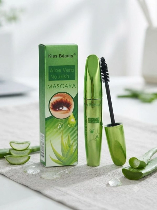 Kiprik uchun tush Kiss Beauty Aloe Vera Nourish, qora, hajmni oshiruvchi va uzaytiruvchi