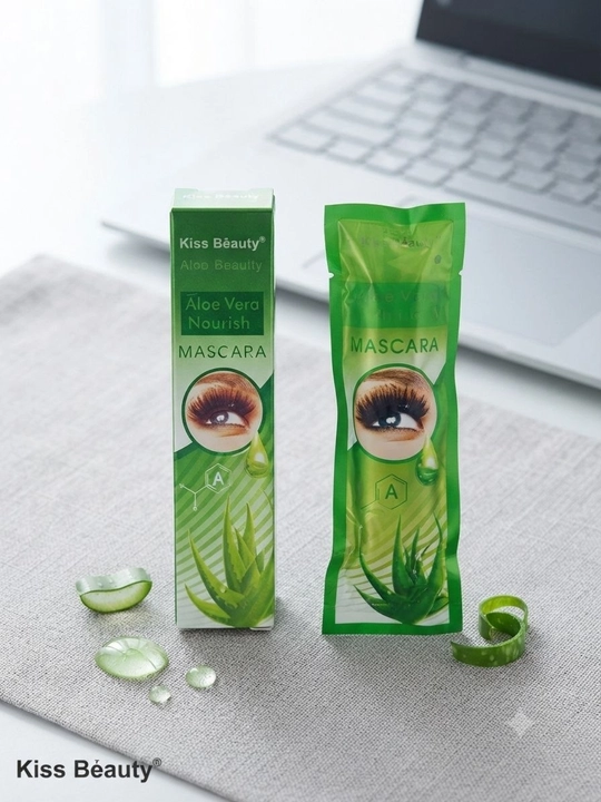 Kiprik uchun tush Kiss Beauty Aloe Vera Nourish, qora, hajmni oshiruvchi va uzaytiruvchi