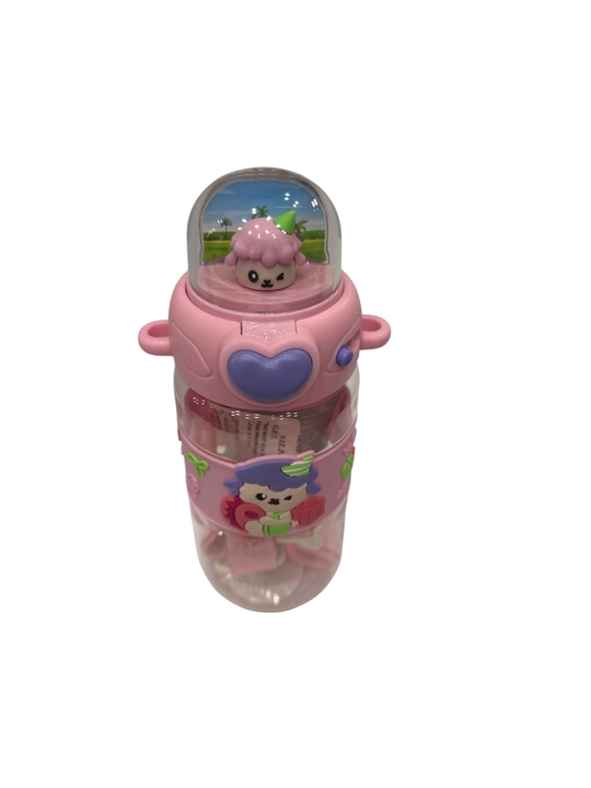 ZANNUO bolalar uchun so'rg'ichli va chayqaladigan qopqoqli suv shishasi, 500 ml