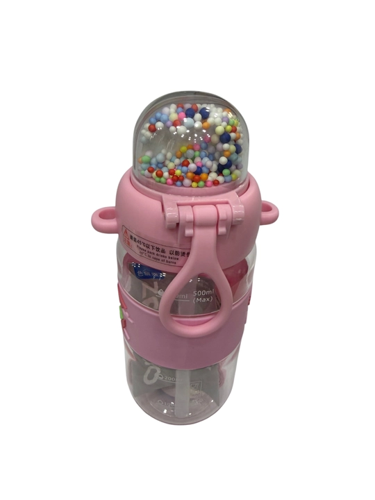 ZANNUO bolalar uchun so'rg'ichli va chayqaladigan qopqoqli suv shishasi, 500 ml
