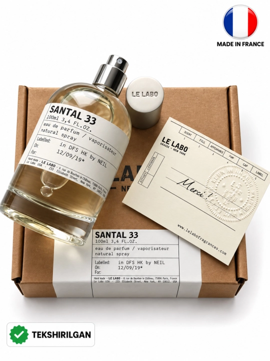 Santal 33 Le Labo, Сантал 33 парфюм для мужчин и женщин 1-2 дня стойкости - 