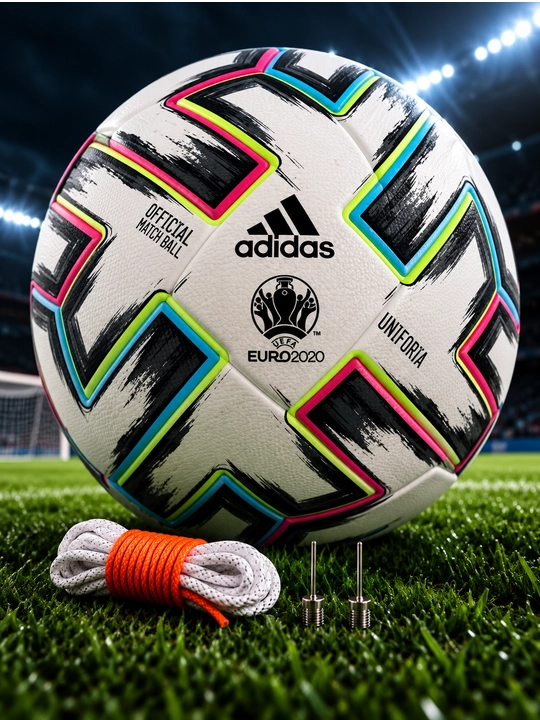 Futbol to‘pi Adidas Uniforia UEFA Euro 2020, 5-o‘lcham, oq-multikolor - 
