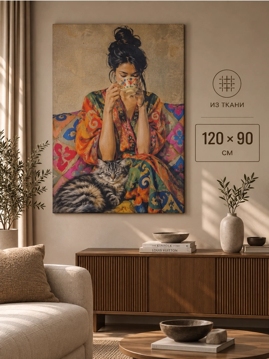 MySofa'dan «Vivid» rasmi —  uy uchun yorqin tekstil dekor - 