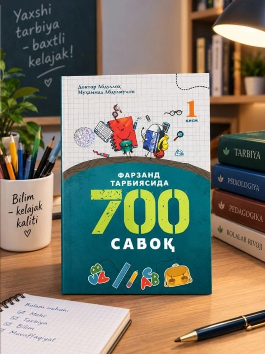 Farzand tarbiyasida 700 saboq 1–3 qism — ota-onalar uchun tarbiya va psixologiya kitobi