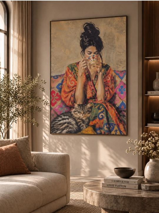 MySofa'dan «Vivid» rasmi —  uy uchun yorqin tekstil dekor