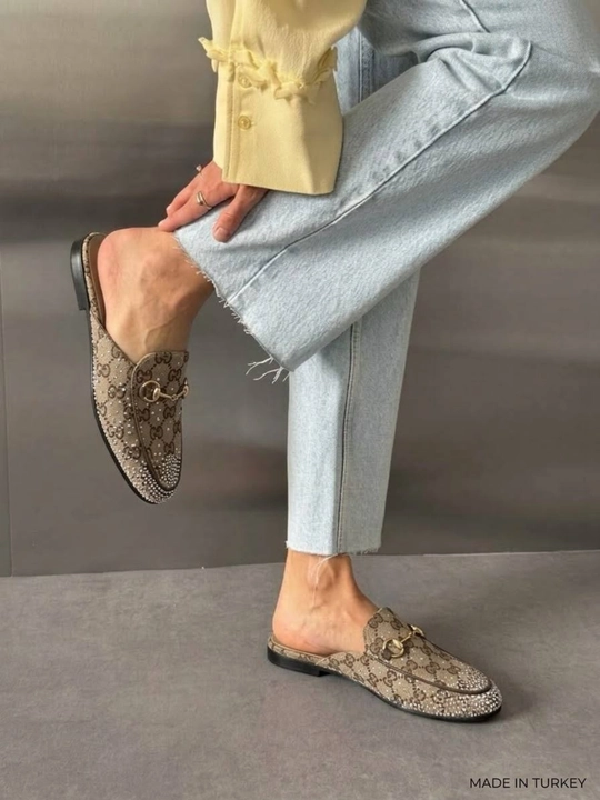 Gucci ayollar kuzgi myuli tosh bezakli Turkiya, razmerga razmer, oq qutida