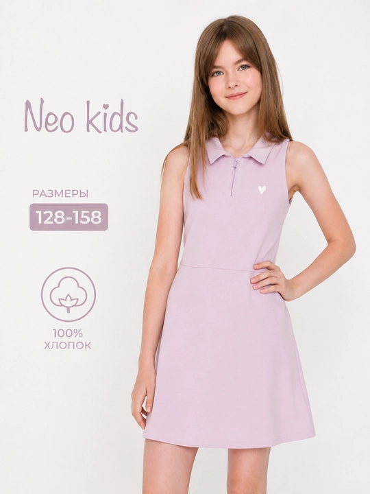 Сарафан для девочки, Neo, 100% хлопок - 