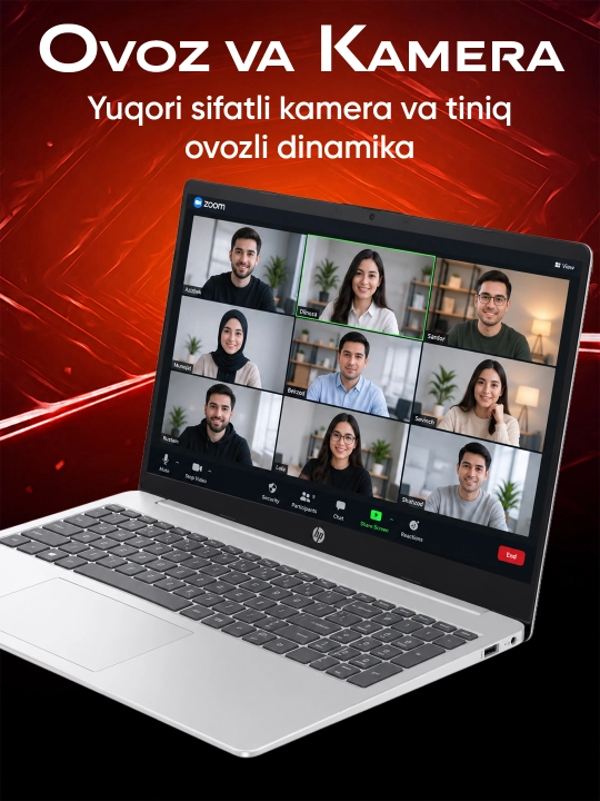 Ноутбук HP 15-fd0213ci, Intel Core 5-120U, DDR4 16ГБ, 512ГБ SSD, 15.6" FHD, Windows 11