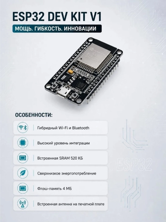 Simsiz modul ESP32-WROOM-32 Wi-Fi+Bluetooth