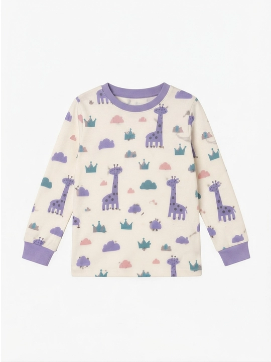 Pijama, qizlar uchun uy kostyumi, o'lchami 92 - 122, paxtadan - 
