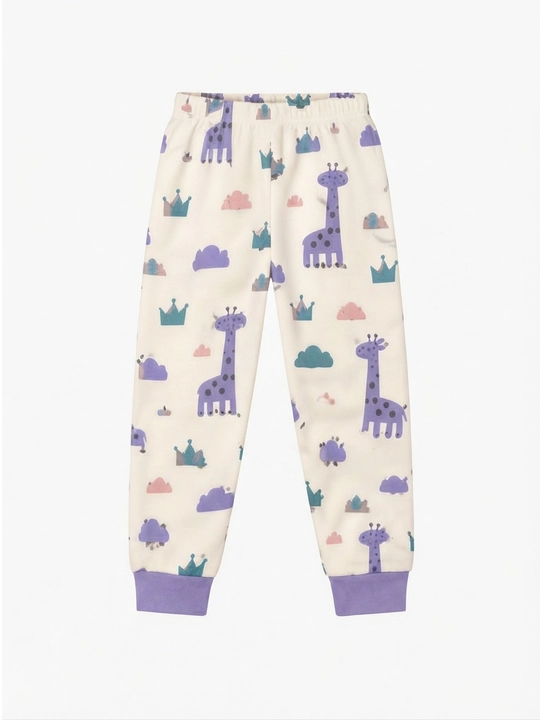 Pijama, qizlar uchun uy kostyumi, o'lchami 92 - 122, paxtadan